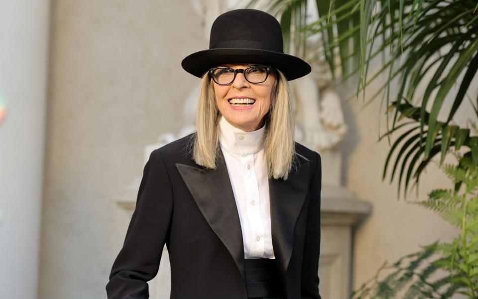 Diane Keaton attends the Ralph Lauren SS23 Runway Show - Amy Sussman