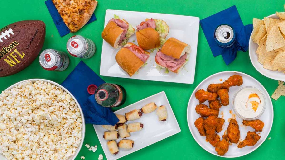 What 100 Calories of Super Bowl Food Looks Like