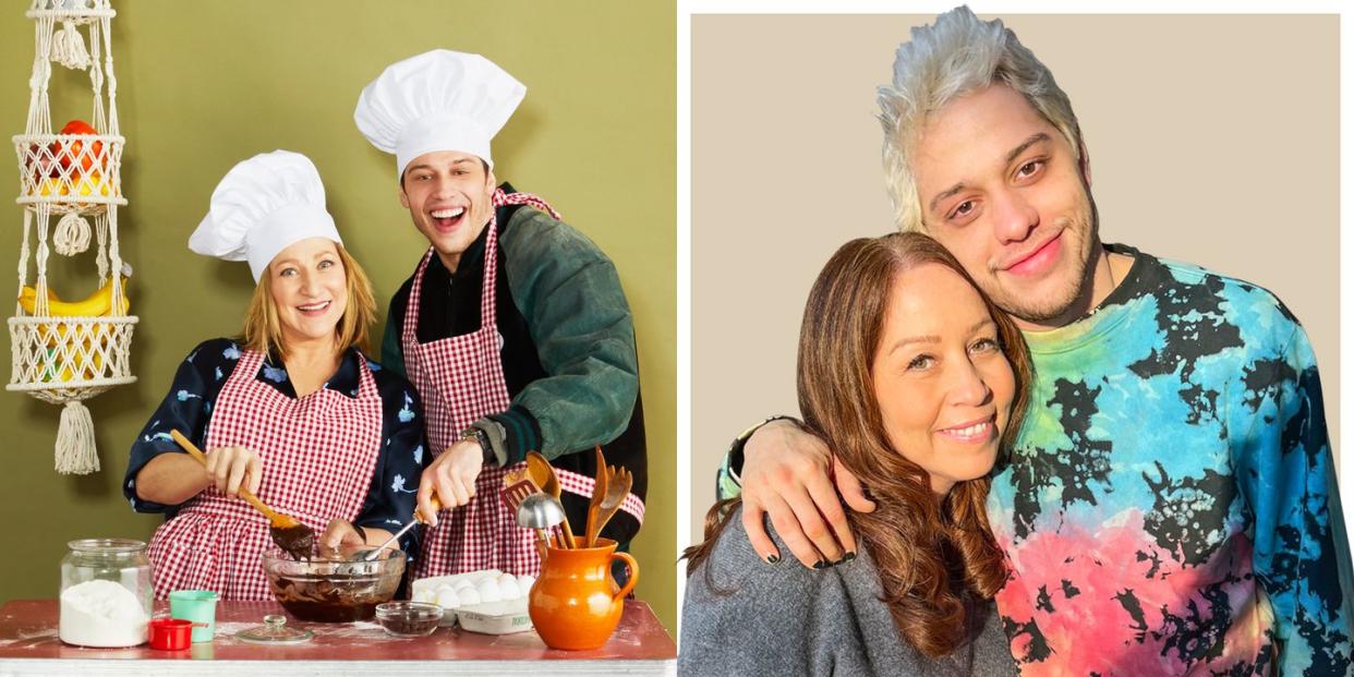 pete davidson and edie falco and pete and his mom