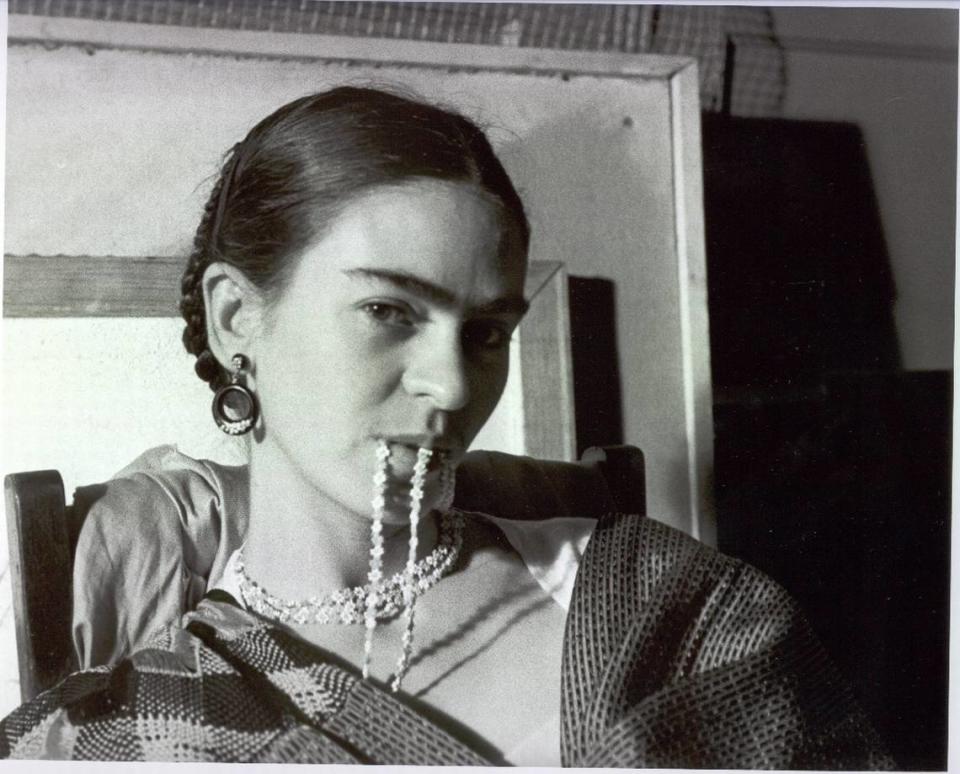 La fallecida icónica pintora mexicana Frida Kahlo.