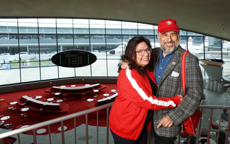 Miranda Levy at the TWA Hotel in New York