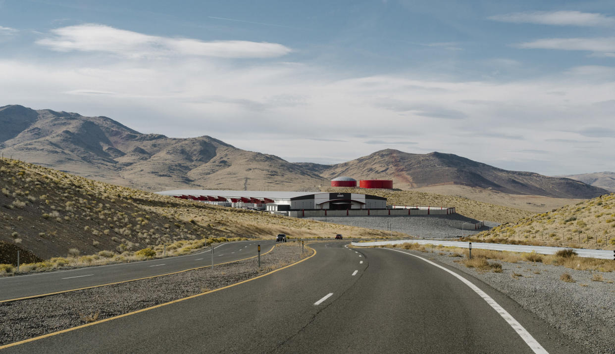 A data center run by Switch in the desert east of Reno, Nev., where Apple, Google and Tesla all have facilities. (Jason Henry / The New York Times / Redux Pictures)