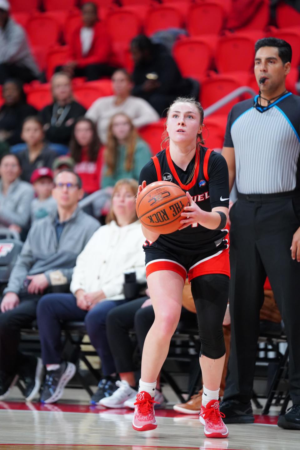 Maine-Endwell graduate Kaety L'Amoreaux of the Fairfield women's basketball team.