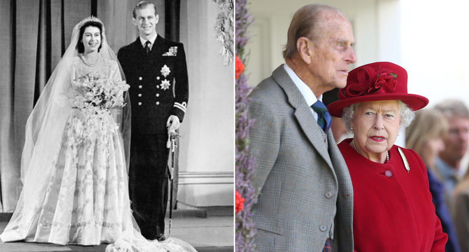 70 years strong: The Queen and Duke of Edinburgh are celebrating a marital milestone. (PA)