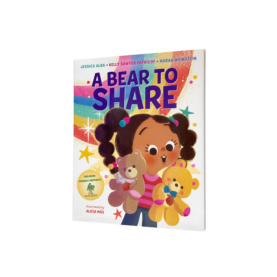 <p>"I coauthored this with my friends Kelly Sawyer Patricof and Norah Weinstein, so it is very near and dear to my heart. The story teaches kids the invaluable lesson of the importance of giving back, and every purchase benefits children living in poverty through Baby2Baby," Alba says.</p> <p><b>Buy It! </b><em>A</em><i> Bear to Share,</i> $17;<b><a href="https://bookshop.org/books/a-bear-to-share/9780062957177" rel="sponsored noopener" target="_blank" data-ylk="slk:bookshop.org;elm:context_link;itc:0;sec:content-canvas" class="link ">bookshop.org</a></b></p>