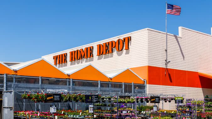 Home Depot garden center