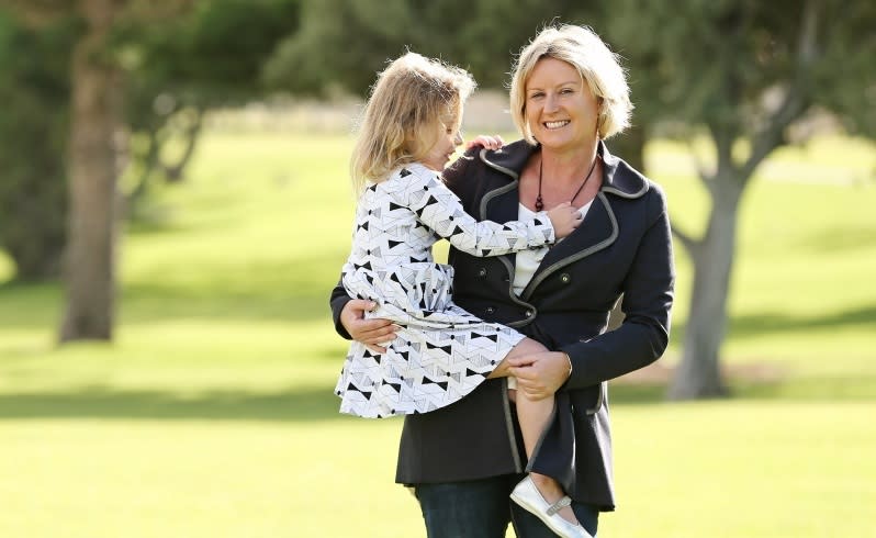 Sharon Warburton with her daugther Chloe. Picture: Michael Wilson/The West Australian