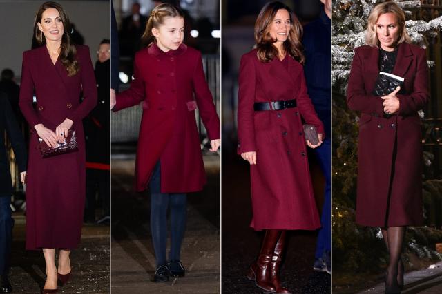 Princess Kate, Pippa Middleton Wear Matching Coats at Holiday Show