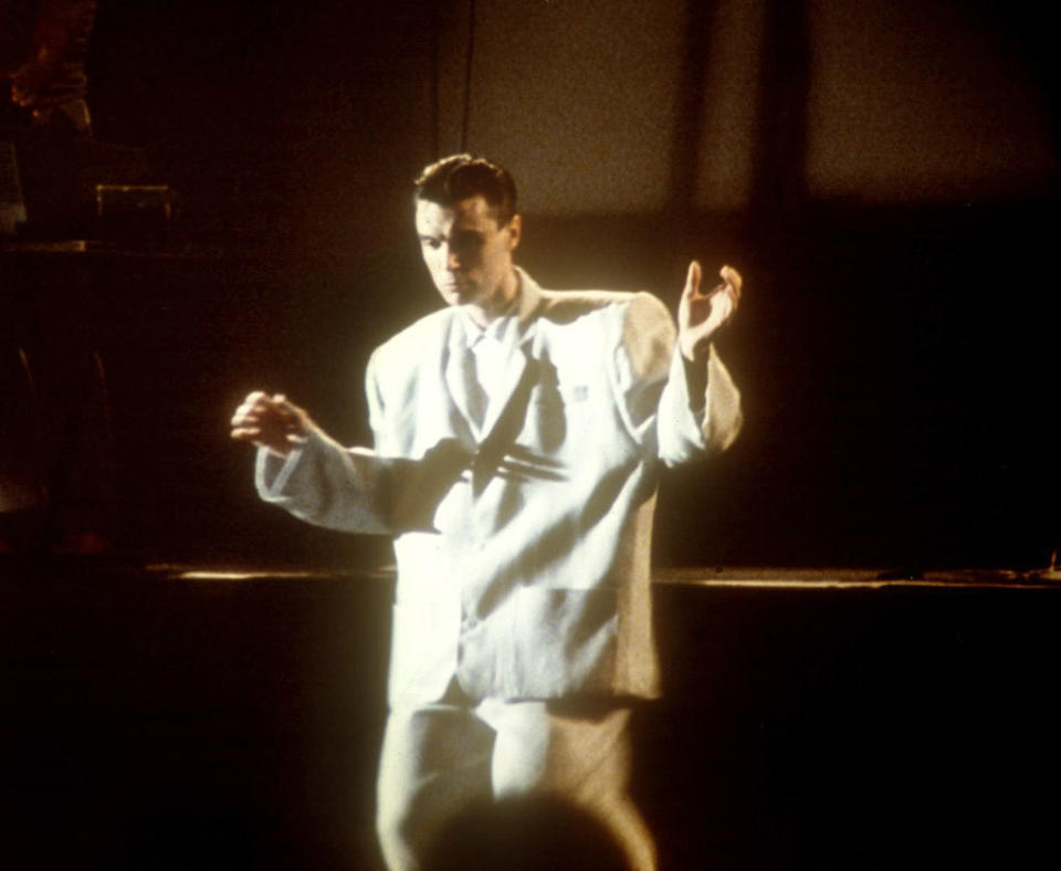 <a href="http://movies.yahoo.com/movie/1808431304/info" data-ylk="slk:STOP MAKING SENSE;elm:context_link;itc:0;sec:content-canvas" class="link ">STOP MAKING SENSE</a> (1984) <br>Directed by: Jonathan Demme<br><br>David Byrne dons his "big suit" and, along with his fellow Talking Heads members, rocks the house in this groundbreaking concert doc directed by Jonathan Demme.