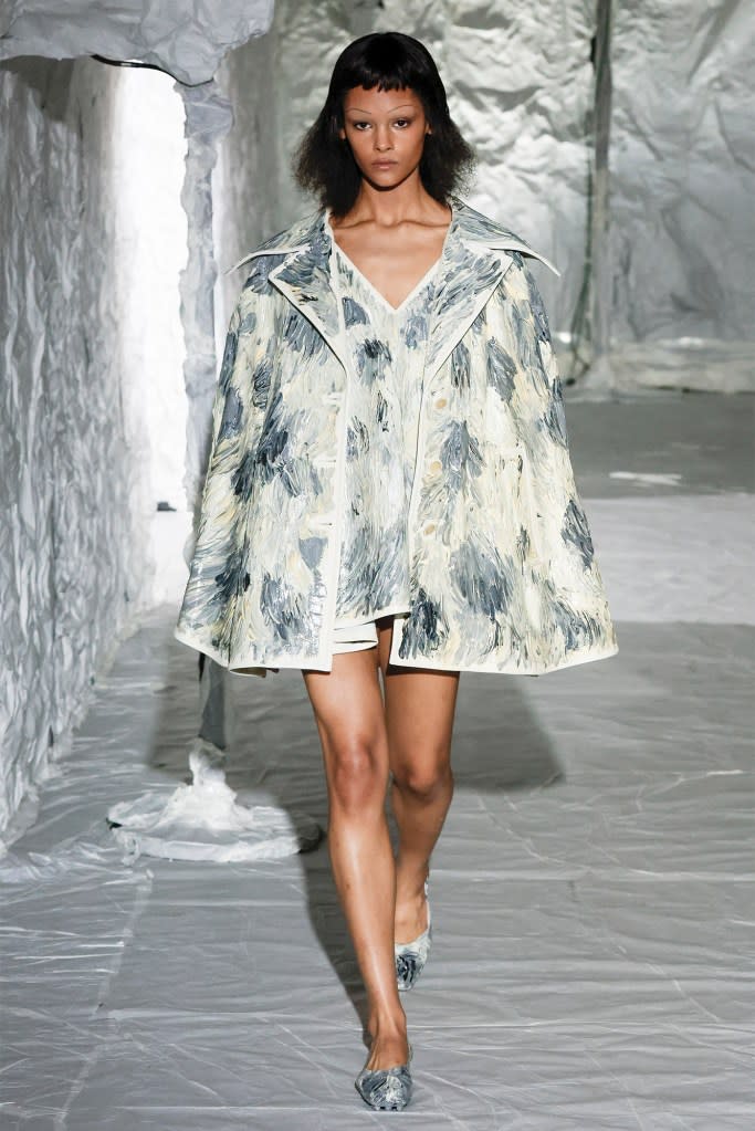 A model walking the runway at the Marni Ready to Wear Fall/Winter 2024-2025 fashion show. Gamma-Rapho via Getty Images