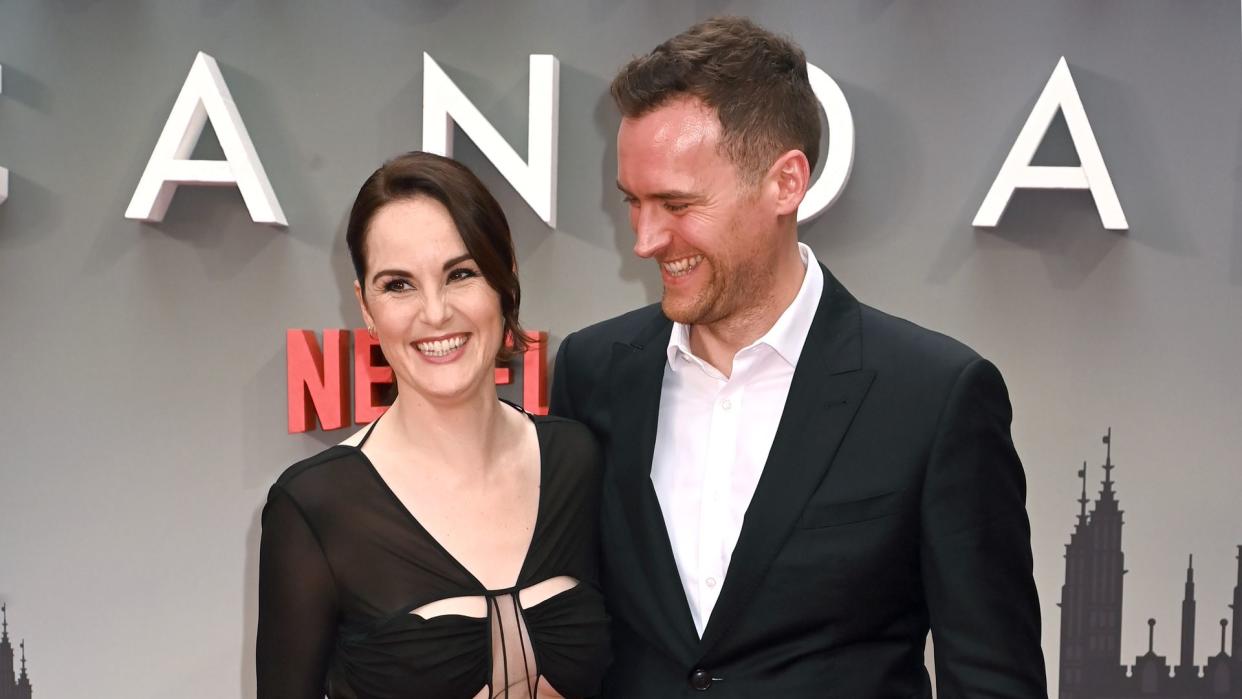 #Michelle Dockery and Jasper Waller-Bridge attend the 