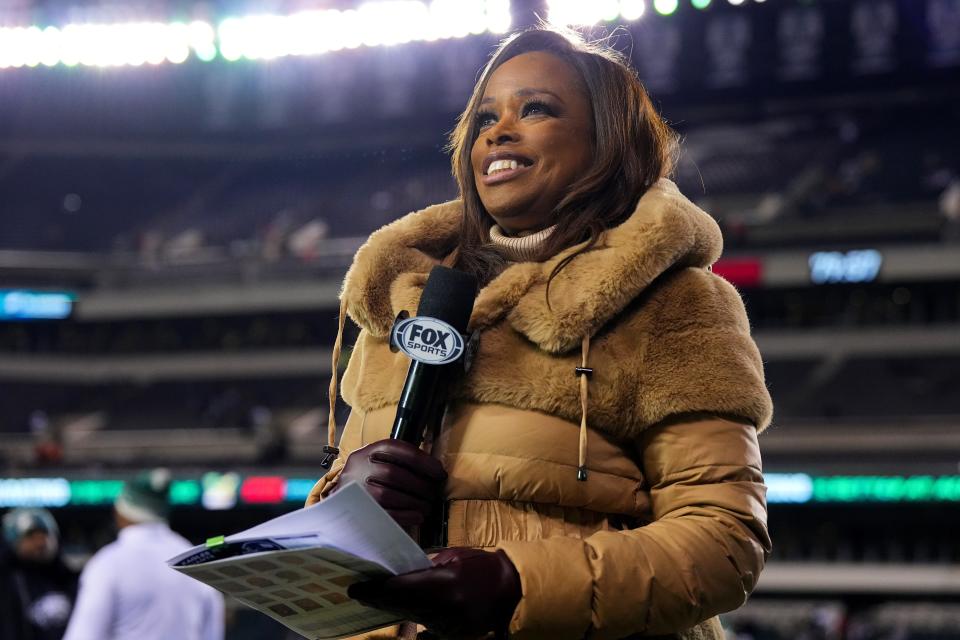 Pam Oliver's final game of the season for Fox Sports was last Saturday's NFC divisional playoff between the Giants and Eagles in Philadelphia.