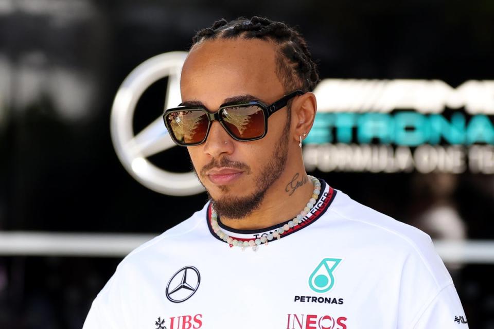 Lewis Hamilton was far from pleased after practice at the Australian Grand Prix (Getty Images)