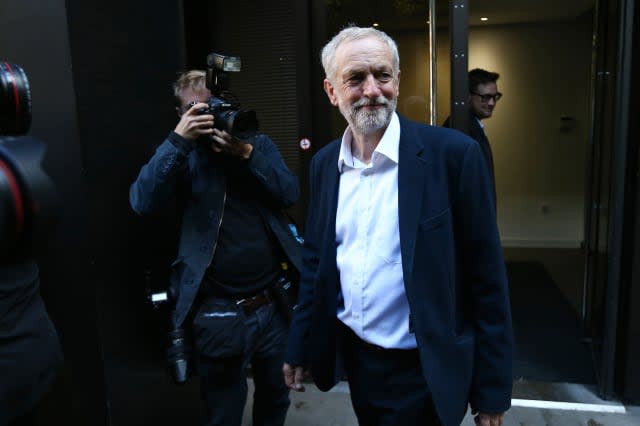 Jeremy Corbyn And Tom Watson Leave Labour HQ