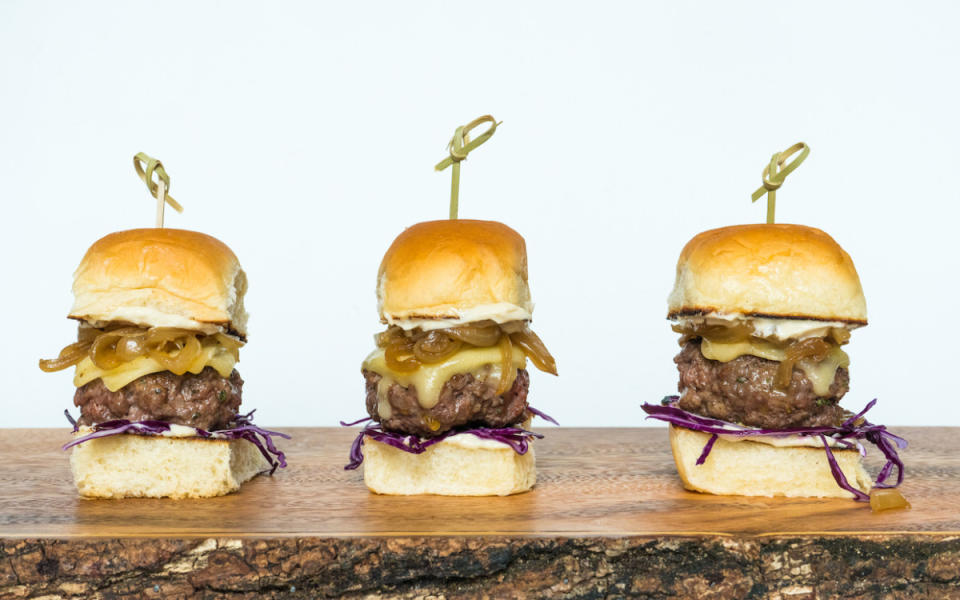 <p>Alison Ashton</p><p>No boring burgers for dad this year! These sliders might be small, but they have big flavor.</p><p><strong>Get The Recipe: <a href="https://parade.com/1019428/jonashton/these-french-inspired-sliders-are-loaded-with-gooey-cheese-and-onions/" rel="nofollow noopener" target="_blank" data-ylk="slk:French Onion Soup Sliders;elm:context_link;itc:0;sec:content-canvas" class="link ">French Onion Soup Sliders</a></strong></p><p><strong>Related: <a href="https://parade.com/958103/pipandebby/best-party-slider-recipes/" rel="nofollow noopener" target="_blank" data-ylk="slk:45 Easy Party Slider Recipes;elm:context_link;itc:0;sec:content-canvas" class="link ">45 Easy Party Slider Recipes</a></strong></p>