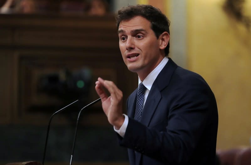 FILE PHOTO: Investiture debate at the Parliament in Madrid