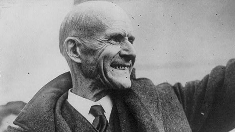 <b>Eugene Debs smiles as leaves the Federal Penitentiary in Atlanta, Georgia, on Christmas Day, 1921. Debs ran for president five times, including from the federal prison.</b> Library of Congress