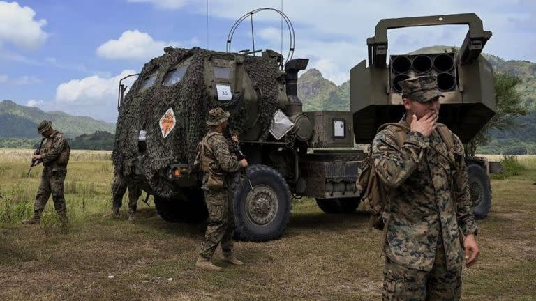 Marines de EE.UU. durante un ejercicio conjunto en Filipinas.