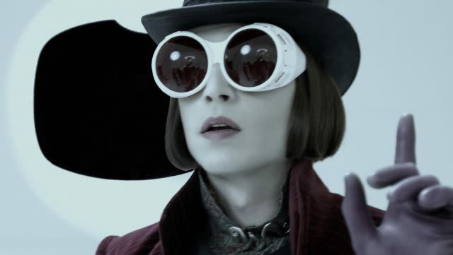 Depp as Wonka in Charlie and the Chocolate Factory (Credit: Warner Bros)