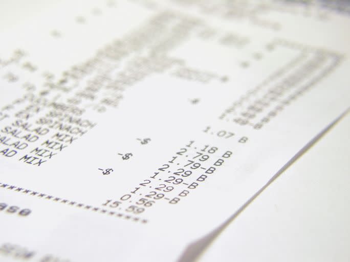 <p><b>7. The Cash-register Receipt</b></p><p>You’ve probably heard of BPA — it’s the chemical that was banned from plastic water bottles a few years back. A 2014 study found that cash register receipts also contain high levels of bisphenol A (BPA). Blood spikes of BPA were particularly evident in those people who used hand sanitizer or lotion immediately before handling the receipt. Some stores now give you the option to choose an emailed receipt rather than a paper one. Take it if you can. And hold off on that lotion or sanitzer until after you’ve paid. Better yet, skip the fancy pumps and wash your hands in the restroom after checking out (don’t forget to go heavy on the soap). It — along with that big-screen television — will be the best decision you make all day.</p><p><i>(Photo: Getty)</i><br></p><p><i>Let’s keep in touch! Follow Yahoo Health on <a href="https://www.facebook.com/yahoohealth?_rdr=p" rel="nofollow noopener" target="_blank" data-ylk="slk:Facebook;elm:context_link;itc:0;sec:content-canvas" class="link ">Facebook</a>, <a href="https://twitter.com/yahoohealth" rel="nofollow noopener" target="_blank" data-ylk="slk:Twitter;elm:context_link;itc:0;sec:content-canvas" class="link ">Twitter</a>, <a href="https://www.instagram.com/yahoohealth/" rel="nofollow noopener" target="_blank" data-ylk="slk:Instagram;elm:context_link;itc:0;sec:content-canvas" class="link ">Instagram</a>, and <a href="https://www.pinterest.com/yahoohealth/" rel="nofollow noopener" target="_blank" data-ylk="slk:Pinterest;elm:context_link;itc:0;sec:content-canvas" class="link ">Pinterest</a>. </i></p>