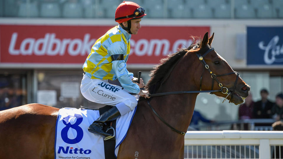 Jockeys wore black armbands to honour Mikaela Claridge.