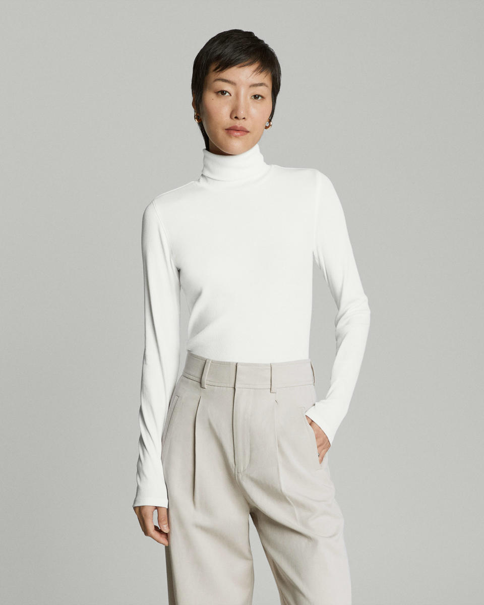 <p><a href="https://go.redirectingat.com?id=74968X1596630&url=https%3A%2F%2Fwww.everlane.com%2Fproducts%2Fwomens-supima-rib-turtleneck-white&sref=https%3A%2F%2Fwww.townandcountrymag.com%2Fstyle%2Ffashion-trends%2Fg39829385%2Fonly-murders-in-the-building-fashion%2F" rel="nofollow noopener" target="_blank" data-ylk="slk:Shop Now;elm:context_link;itc:0;sec:content-canvas" class="link ">Shop Now</a></p><p>The Pima Micro-Rib Turtleneck</p><p>$50.00</p><p>everlane.com</p>