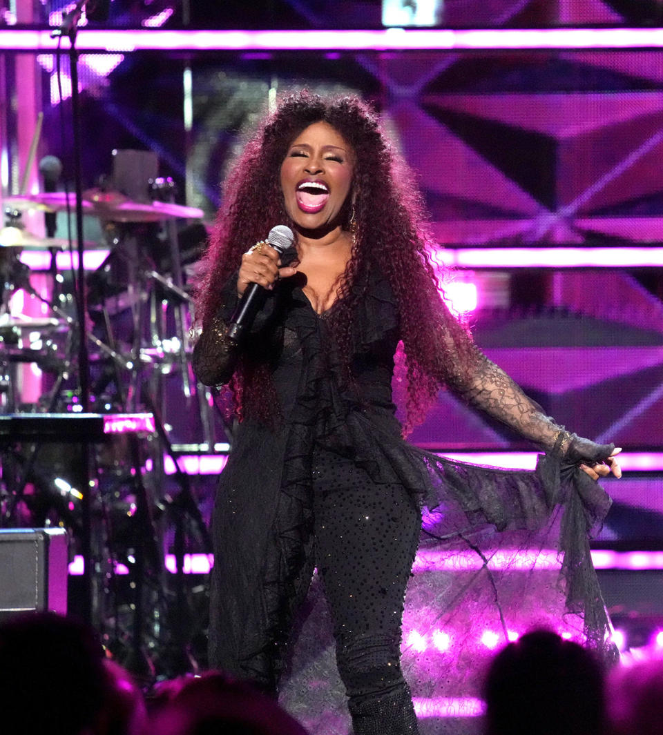 Chaka Khan performs onstage at the 38th annual Rock & Roll Hall of Fame Induction Ceremony, at Barclays Center in Brooklyn, November 3, 2023. / Credit: Jeff Kravitz/FilmMagic via Getty Images