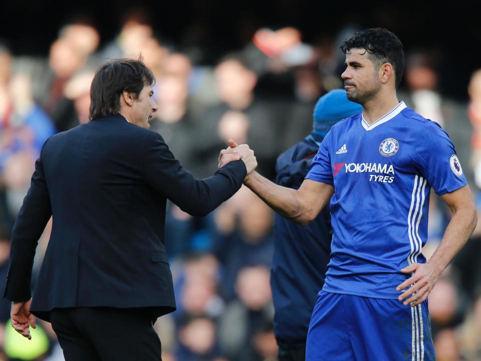 Costa and Conte have not seen eye to eye all season: Getty