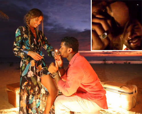 <br>Ciara announced her engagement to NFL star Russell Wilson this week and flashed an epic diamond sparkler which is believed to be worth upwards of $2 million. "This is one incredible ring," says jeweller David Harris told Hollywood Life. "This brilliant cut solitaire is approximately 12 to 15 carats and looks to be a D through F colourless diamond, which means it’s a really good diamond. I would estimate the center stone be worth between $2 and $2.5 million based on one which I recently sold to a very wealthy client."