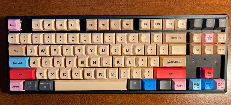 Scrabble keyboard