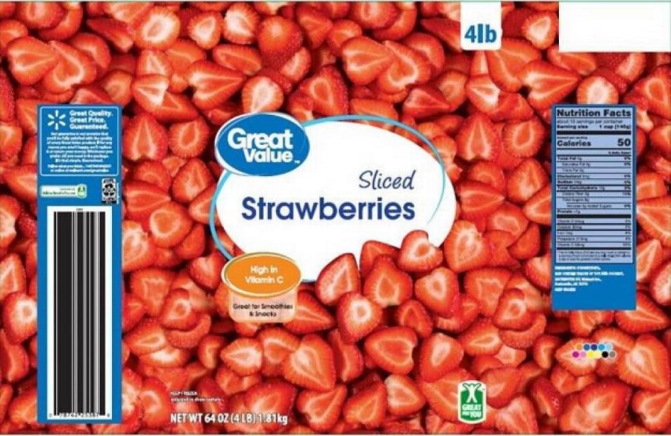 Great Value Sliced Strawberries