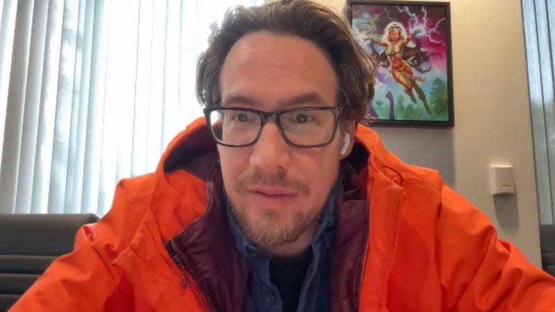 Ben Brode in his office, via Zoom.