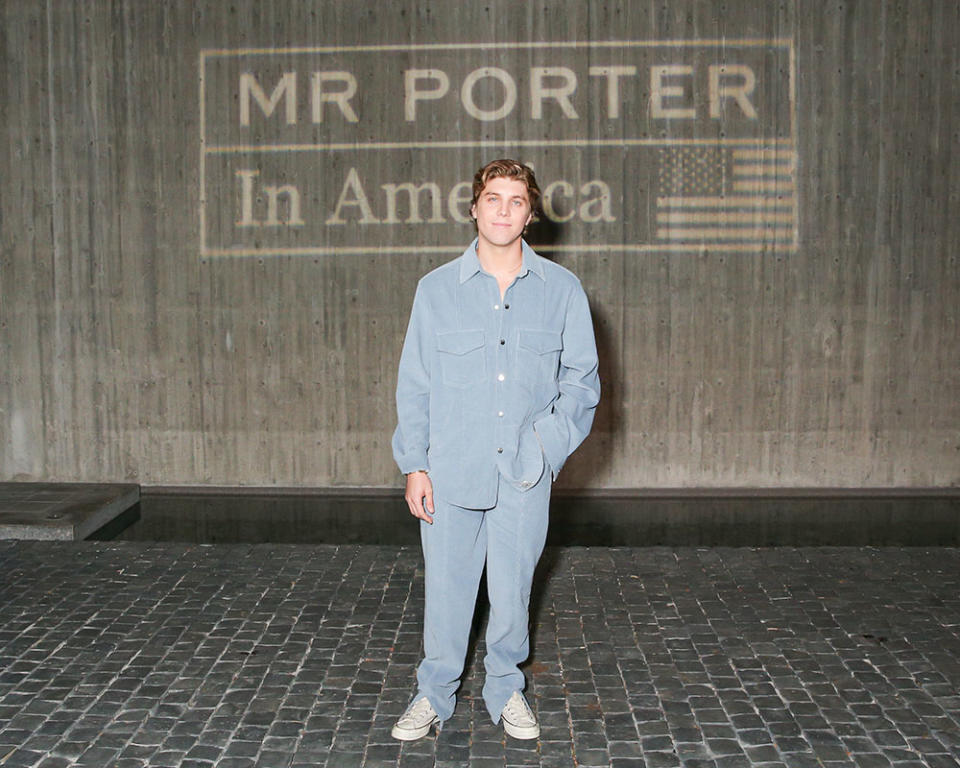 Lukas Gage at MR PORTER In America Launch Event