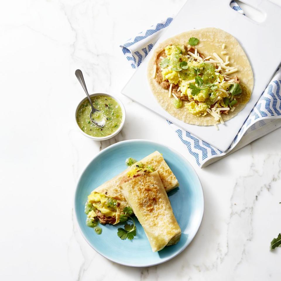 Morning Burritos with Salsa Verde