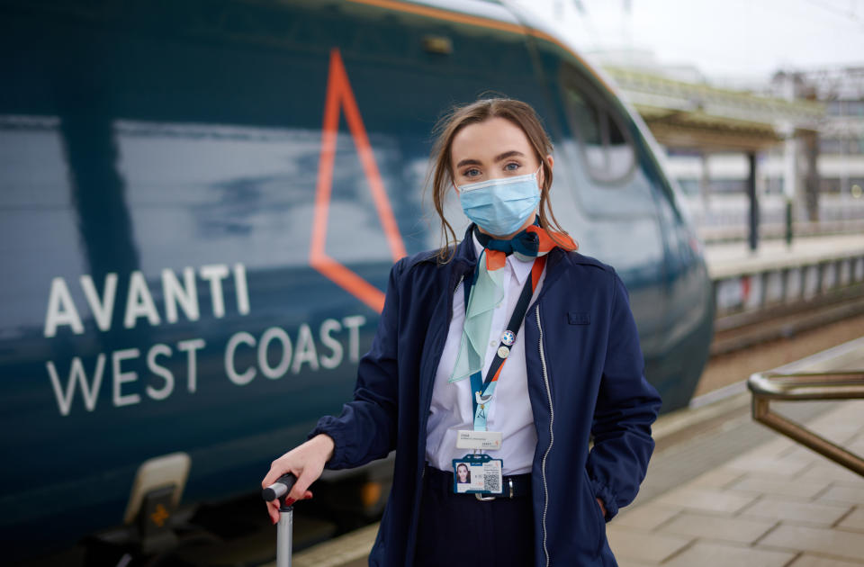 Chloe McKinlay, 25, joined Avanti West Coast's driver training scheme in August 2020 (Avanti West Coast/PA)