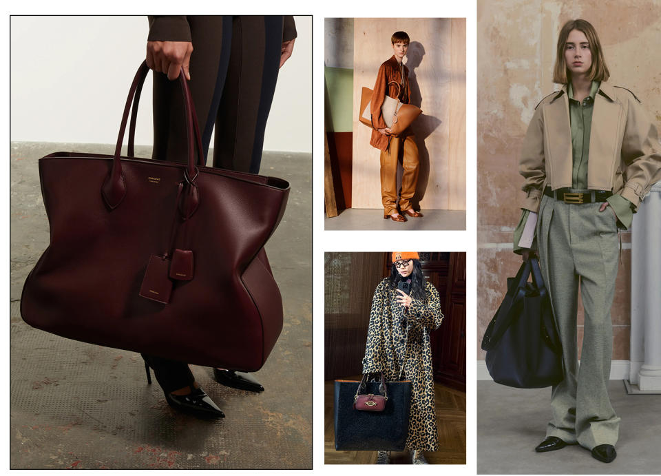 Graphics of winter 2024's handbag trends