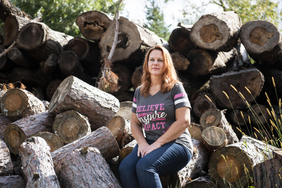 Criste Sullivan-Greening, an active member of Protect Wood County, at her home in Saratoga, Wisconsin, on Sept. 20, 2019. (Photo: )