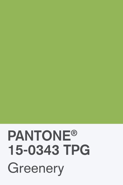 pantone greenery