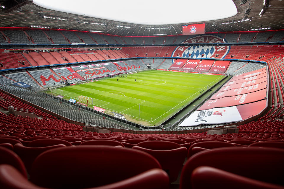 Grün und gepflegt: Das kann man von dem derzeitigen Rasen in der Allianz Arena wahrlich nicht behaupten. (Bild: Getty Images)