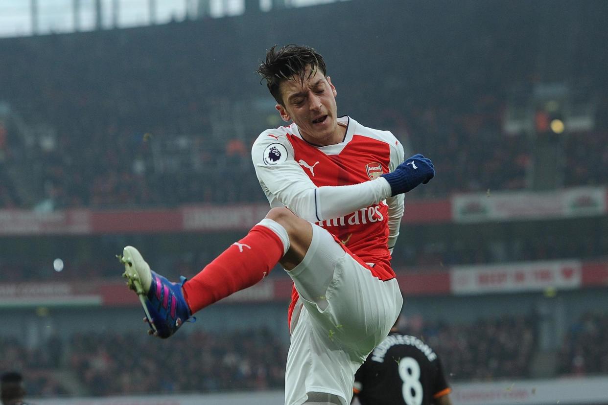 Ozil has endured a frustrating run of form in recent months: Arsenal FC via Getty Images