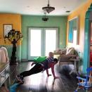 <p>The singer had a special trainer helping her out while she did an at-home workout: Her son, Jameson!</p> <p>"I was carrying a 40 pound weight in today's dance class," Pink wrote after taking a <a href="https://www.ryanheffington.com/" rel="nofollow noopener" target="_blank" data-ylk="slk:class with director and choreographer;elm:context_link;itc:0;sec:content-canvas" class="link ">class with director and choreographer</a> Ryan Heffington.</p>
