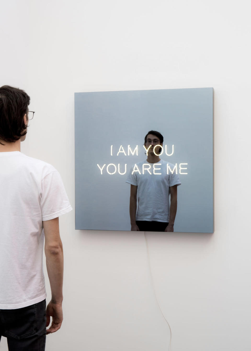 I am You, You Are Me (2015) by Jeppe Hein (c. König Galerie). On view at Frieze London. Price upon request.