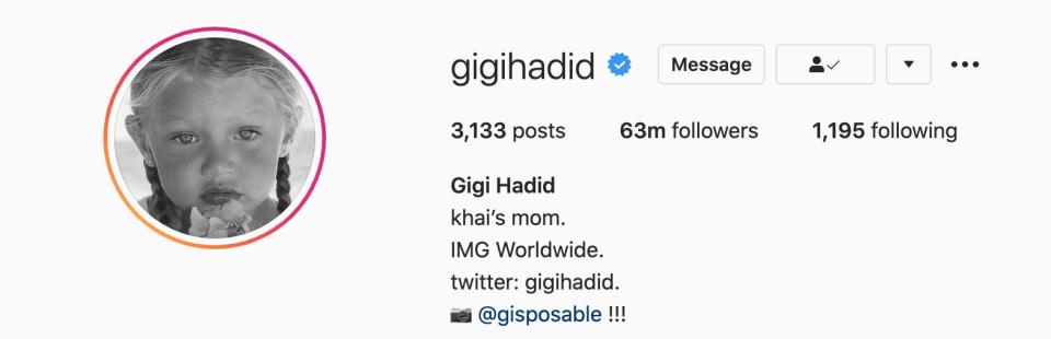 So cool. So Khai.  (Photo: Gigi Hadid/Instagram)