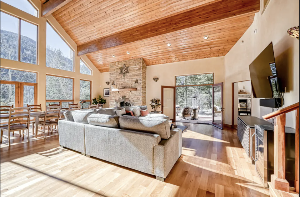 A short-term rental home in Taos Ski Valley, New Mexico, available on the Vacasa platform.