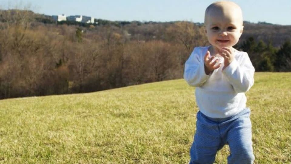 Toddler Maddox Lawrence survived a rare form of eye cancer before she was killed. Photo: Washington Post