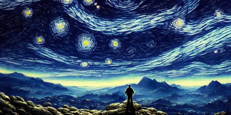 Stable Diffusion: una noche ¿al estilo Van Gogh? creada con el software de IA