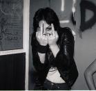 <p> Joan Jett of The Runaways backstage at the Whiskey a Go Go in Los Angeles, California in 1977.</p>