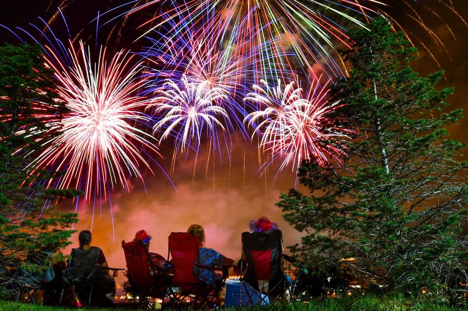 The Red, White and Boom fireworks display, usually held July 4, lights the skies above Peoria and East Peoria.