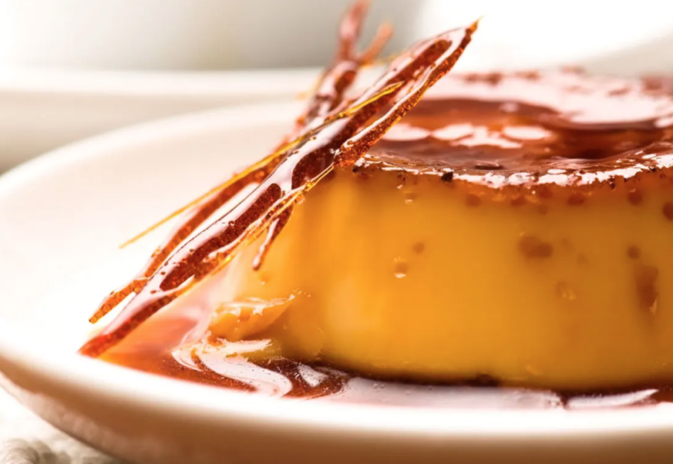 <p>Alice Knisley Mattias</p><p>There are just a few ingredients in this custard dessert, with a caramel-flavored sauce that spills over the top of the flan and pools on the plate. </p><p><strong>Get the recipe: <em><a href="https://parade.com/212328/aliceknisleymatthias-2/enjoy-the-seasons-flavors-with-pumpkin-flan/" rel="nofollow noopener" target="_blank" data-ylk="slk:Pumpkin Flan;elm:context_link;itc:0;sec:content-canvas" class="link ">Pumpkin Flan</a></em></strong></p>