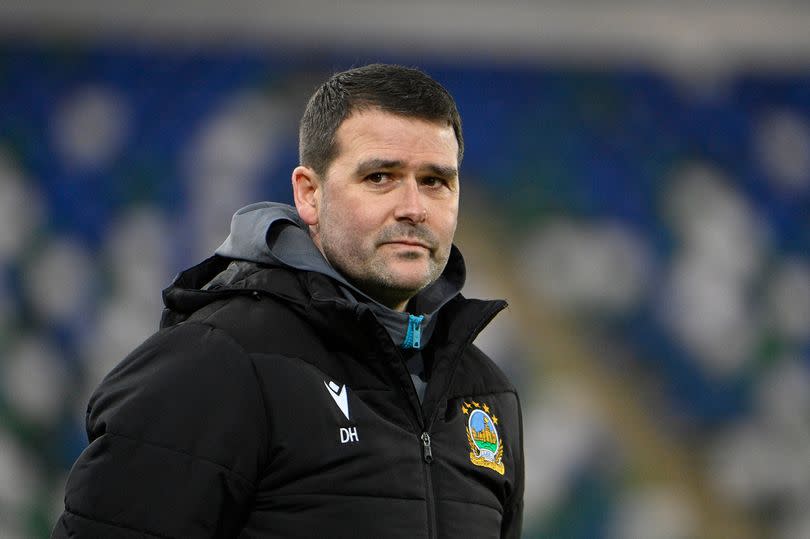 Photo showing Linfield boss David Healy